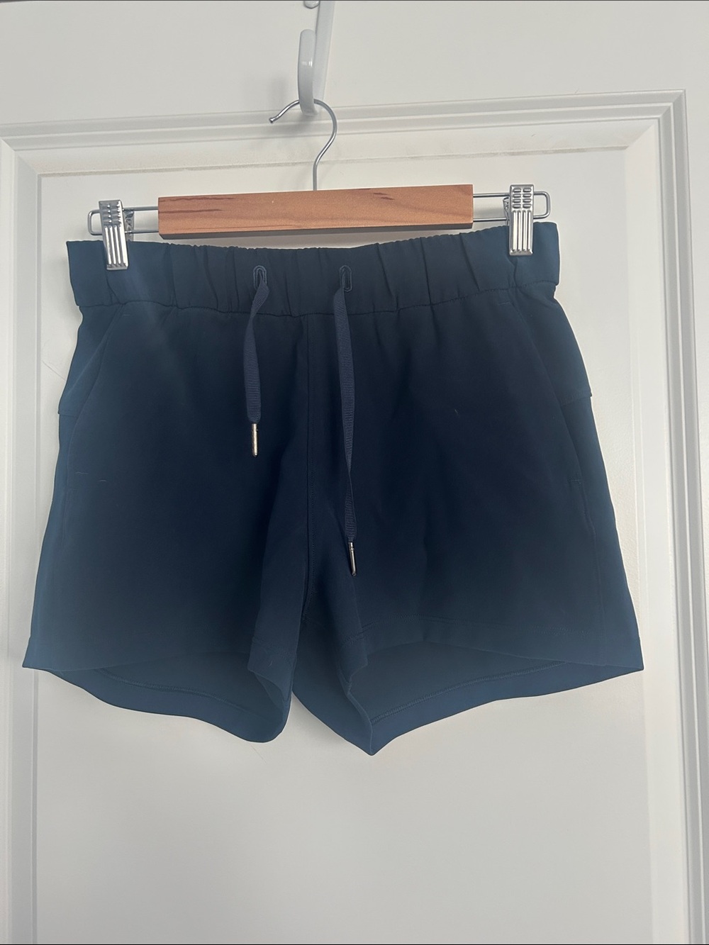 lululemon athletica Navy Elastic Drawstring Athletic Shorts